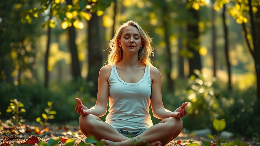 soul passion alignment meditation sun-dappled forest